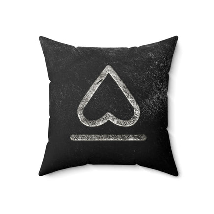 CUSTOM CATTLE BRAND Silver Black Rustic Pillow Grunge Boho Western Throw Pillow Printed Spun Polyester Square Cowboy Decor Pillows