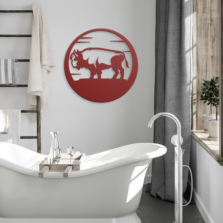 Buffalo_Southwestern_Metal_Wall_Art_West_Red_Modern_Bathroom_Mockup.png_15467566