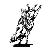 Bull Rider Rodeo Metal Sign Western Cowboy Artwork Rustic Home Decor
