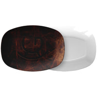CUSTOM CATTLE BRAND Branded Leather Looking Polymer Serving Platter
