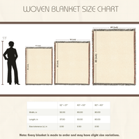 CUSTOM CATTLE BRAND Woven Accent Blanket Rustic Vintage Ride for the Brand Personalized Cowboy Accent Throw