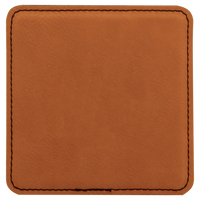 CUSTOM DESIGN Laser Engraved Leatherette Coasters