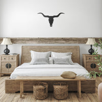 Texas Longhorn Skull Metal Cut Out Wall Decor For Western Rustic Boho Metal Wall Art