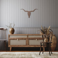 Texas Longhorn Skull Metal Cut Out Wall Decor For Western Rustic Boho Metal Wall Art