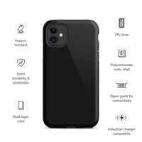 Personalized Monogram Custom Branded Leather Looking Tough Case for iPhone