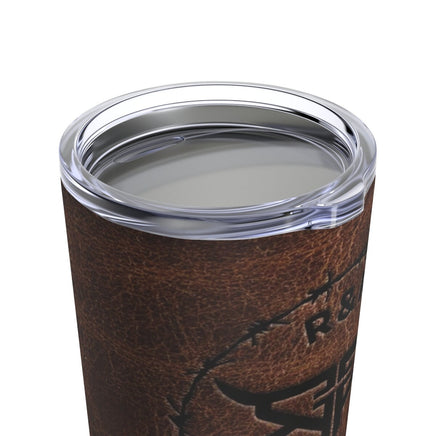 CUSTOM CATTLE BRAND Branded Looking Rustic Western 20oz Ringneck Tumbler