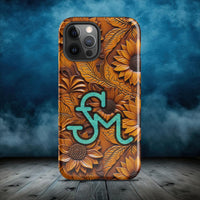 CUSTOM CATTLE BRAND Sunflower Cell Phone Case for iPhone