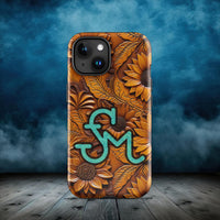 CUSTOM CATTLE BRAND Sunflower Cell Phone Case for iPhone