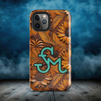 CUSTOM CATTLE BRAND Sunflower Cell Phone Case for iPhone