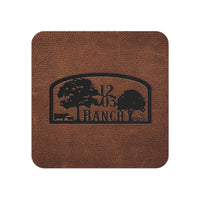 CUSTOM LOGO Cattle and Horse Brand Printed Pulp Board Coasters (50, 100 pcs) Ranch Cowboy Bar Decor Man Cave Bar Accessories