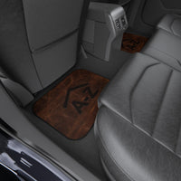 CUSTOM CATTLE BRAND Rear Seat Car Mats (2x Rear) Western Truck Accessories Rustic Cowboy Gift Idea