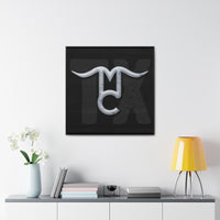 CUSTOM CATTLE BRAND and Custom State Gallery Canvas Wrap with Wood Frame Family Livestock Brand Home Wall Decor Housewarming Wedding Gift