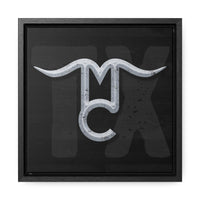 CUSTOM CATTLE BRAND and Custom State Gallery Canvas Wrap with Wood Frame Family Livestock Brand Home Wall Decor Housewarming Wedding Gift