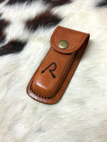 Cow and Calf Folding Pocket Knife Bone Handle Laser Engraved Cowboy Gift Rancher Livestock Rustic Western Present