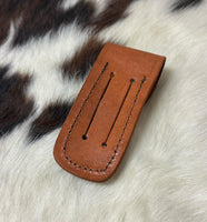 Cow and Calf Folding Pocket Knife Bone Handle Laser Engraved Cowboy Gift Rancher Livestock Rustic Western Present