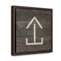 CUSTOM CATTLE BRAND Gallery Canvas Wraps Square Wood Frame Vintage Retro Branding Iron Wall Decor Rustic Western Design
