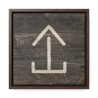 CUSTOM CATTLE BRAND Gallery Canvas Wraps Square Wood Frame Vintage Retro Branding Iron Wall Decor Rustic Western Design