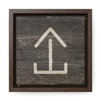 CUSTOM CATTLE BRAND Gallery Canvas Wraps Square Wood Frame Vintage Retro Branding Iron Wall Decor Rustic Western Design