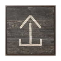CUSTOM CATTLE BRAND Gallery Canvas Wraps Square Wood Frame Vintage Retro Branding Iron Wall Decor Rustic Western Design