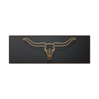 Modern Texas Longhorn Canvas Black and Orange Rustic Western Wall Decor Premium Luxury Wood Framed Canvas Prints Cattle Ranch House Warming