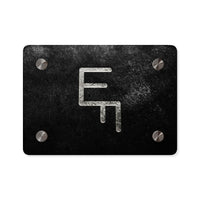 CUSTOM CATTLE BRAND Modern Acrylic Wall Art Panels, Grey on Black Texture Rustic Western Home Décor, Elegant Office Artwork, Housewarming,