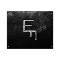 CUSTOM CATTLE BRAND Modern Acrylic Wall Art Panels, Grey on Black Texture Rustic Western Home Décor, Elegant Office Artwork, Housewarming,