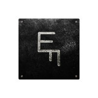 CUSTOM CATTLE BRAND Modern Acrylic Wall Art Panels, Grey on Black Texture Rustic Western Home Décor, Elegant Office Artwork, Housewarming,
