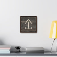 CUSTOM CATTLE BRAND Gallery Canvas Wraps Square Wood Frame Vintage Retro Branding Iron Wall Decor Rustic Western Design