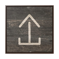 CUSTOM CATTLE BRAND Gallery Canvas Wraps Square Wood Frame Vintage Retro Branding Iron Wall Decor Rustic Western Design