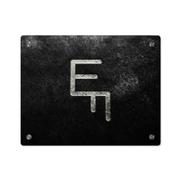 CUSTOM CATTLE BRAND Modern Acrylic Wall Art Panels, Grey on Black Texture Rustic Western Home Décor, Elegant Office Artwork, Housewarming,