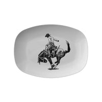 Bronc Rider Platter
