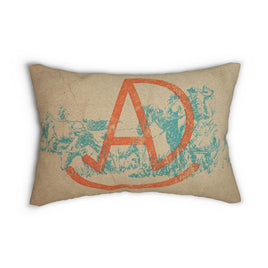 Rocking AD Brand Polyester Lumbar Pillow Rustic Western Rustic Home Decor Throw Pillow Farmhouse Design