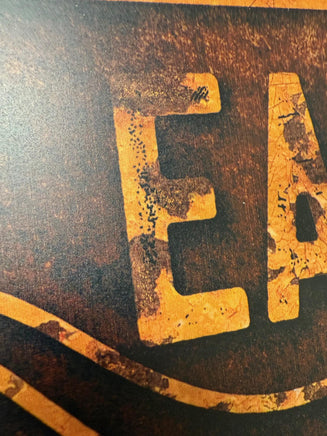 Eat Beef You SOB's Cattle Raisers Vintage Retro Antique Looking Metal Composite Ranch Sign Western Cattle Ranch Livestock Retro Sign