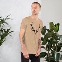 Elk Hunter Skull Outdoors Unisex t-shirt