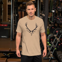 Elk Hunter Skull Outdoors Unisex t-shirt