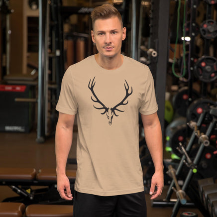 Elk Hunter Skull Outdoors Unisex t-shirt