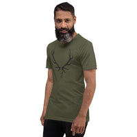 Elk Hunter Skull Outdoors Unisex t-shirt