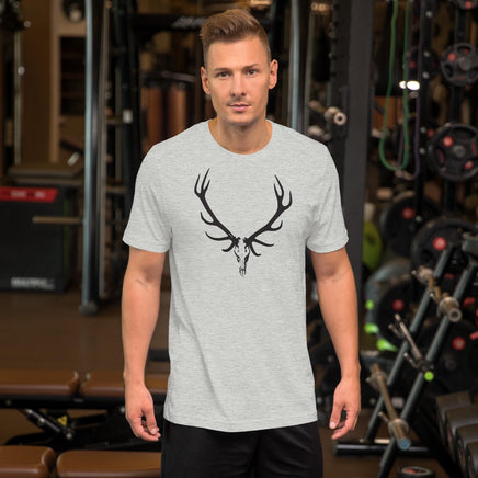 Elk Hunter Skull Outdoors Unisex t-shirt