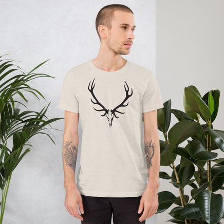 Elk Hunter Skull Outdoors Unisex t-shirt