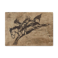 Rustic Cowboy Cutting Board with Rodeo Design, Kitchen Decor, Gift for Ranchers, Western Themed, Unique Housewarming Gift
