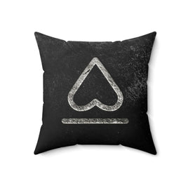 CUSTOM CATTLE BRAND Silver Black Rustic Pillow Grunge Boho Western Throw Pillow Printed Spun Polyester Square Cowboy Decor Pillows