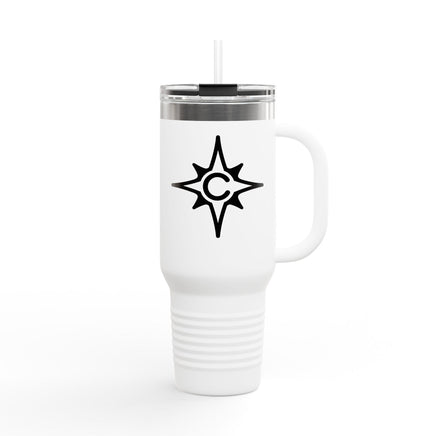 CUSTOM CATTLE BRAND Stylish Personalized Custom Thermal Stainless Steel Insulated Travel Mug, 40oz Western Ranch Coffee Water Bottle