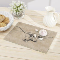 Texas Longhorn Cattle Rustic Cowboy Cutting Board Western Kitchen Decor Gift for Ranchers Western Themed Unique Housewarming Gift