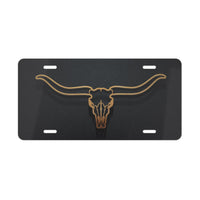 Texas Longhorn License Plate USA Beef Cowboy Western Rancher Personalized Livestock Front License Plate Cattle Producers Truck Accessory