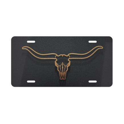 Texas Longhorn License Plate USA Beef Cowboy Western Rancher Personalized Livestock Front License Plate Cattle Producers Truck Accessory