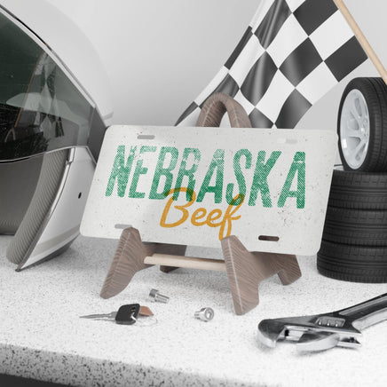 CUSTOM STATE NAME Beef Personalized License Plate Cattle Livestock Support Ranchers Vintage Retro Rancher Truck Vehicle Accessory