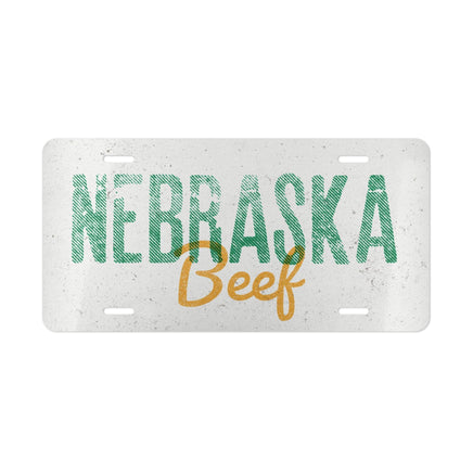 CUSTOM STATE NAME Beef Personalized License Plate Cattle Livestock Support Ranchers Vintage Retro Rancher Truck Vehicle Accessory