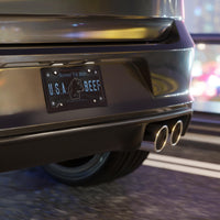 USA Beef Support Local License Plate Angus Cowboy Western Rancher Personalized Livestock License Plate Cattle Producers Truck Accessory