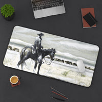 Rustic Cowboy Desk Mat Western Decor for Office, Vintage Western Art Painting Computer Desk Mouse Pad Rustic Home Decor Rancher Sale Barn