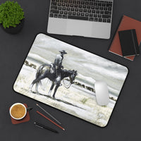 Rustic Cowboy Desk Mat Western Decor for Office, Vintage Western Art Painting Computer Desk Mouse Pad Rustic Home Decor Rancher Sale Barn